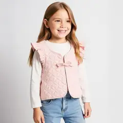 CONIGLIO - Chaleco Niña con Textura Algodón