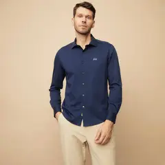 LA MARTINA - Camisa Hombre Manga larga Slim de Algodón