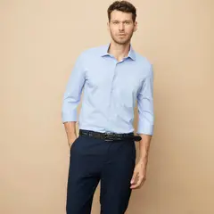 LA MARTINA - Camisa Hombre Manga larga Slim de Algodón