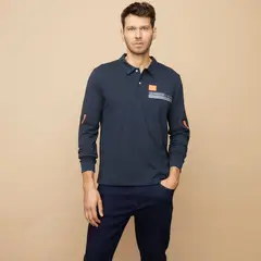 LA MARTINA - Camiseta polo Hombre Manga larga de Algodón