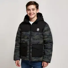 FEDERATION - Chaqueta Con capucha para Niño Acolchado
