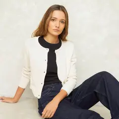 SYBILLA - Cardigan Mujer de Algodón