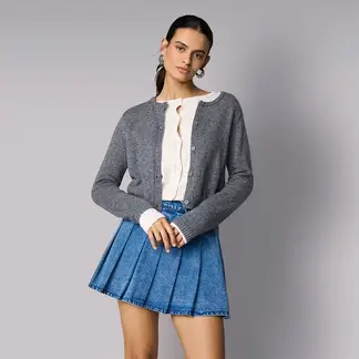 SYBILLA - Cardigan Mujer de Algodón