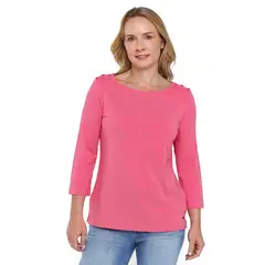 NEWPORT - Blusa Mujer Manga 3/4 de Algodón