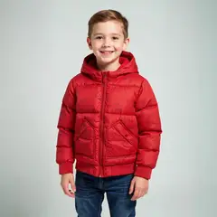 YAMP - Chaqueta Con capucha Para Niño Acolchado