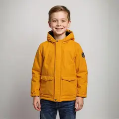 YAMP - Chaqueta Con capucha para Niño Acolchado