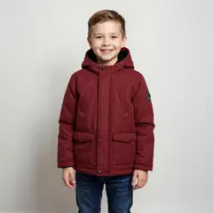 YAMP - Chaqueta Con capucha para Niño Acolchado
