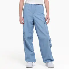 ELV - Jean para Niña Cintura elásticada de Algodón