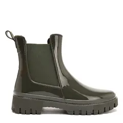 SYBILLA - Botas de lluvia Mujer Atanew Verdes Oscuras