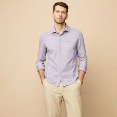 LA MARTINA - Camisa Hombre Manga larga Slim de Algodón
