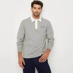 UNIVERSITY CLUB - Camiseta polo Hombre Manga larga de Algodón