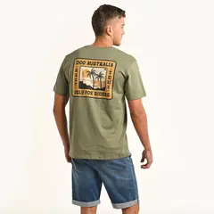 DOO AUSTRALIA - Camiseta Hombre Manga corta con Logo de Algodón