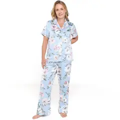 SOUTHLAND - Pijama completa con pantalón Mujer Largo Manga corta