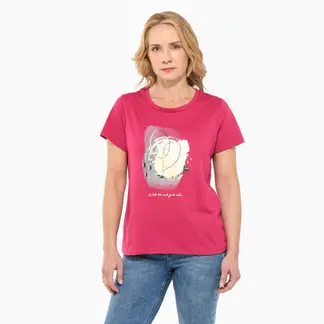 SOUTHLAND - Camiseta Mujer con Estampado Manga corta de Algodón