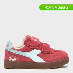 DIADORA - Tenis moda Bamtelo I Niña con Velcro Horma Justa