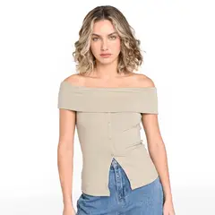 SYBILLA - Blusa Mujer Manga corta de Algodón