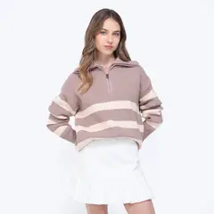 SYBILLA - Saco Mujer de Rayas