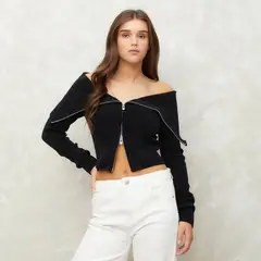 SYBILLA - Saco Mujer Crop