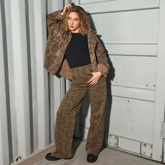 SYBILLA - Jean Wide leg Mujer Tiro medio