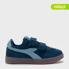 DIADORA - Tenis moda Bamtelo K Niño con Velcro Horma Justa