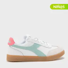 DIADORA - Tenis moda Bamtelo J Niña Blancos Horma Justa