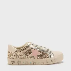 ELV - Tenis moda Sp Stary J Niña Golden Estrella