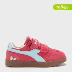 DIADORA - Tenis moda Bamtelo K Niña con Velcro Horma Justa
