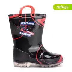 MARVEL - Botas de lluvia con luces L Rain I SP Spider-Man Niño Negro