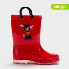 DISNEY - Botas de lluvia con luces L Rain K MK Mickey Mouse Niño