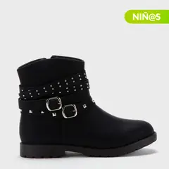 ELV - Botas Bo Strap J Niña color Negro