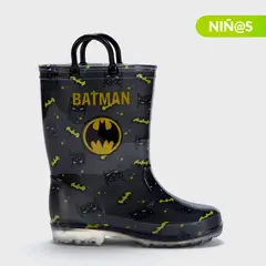WARNER BROS - Botas de agua con luces L Rain K BT Batman Warner Niño Negras