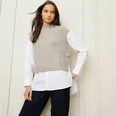 BASEMENT - Saco Mujer Tejido