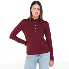 BASEMENT - Blusa Mujer Manga larga de Algodón