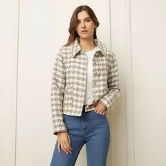 BASEMENT - Chaqueta Mujer de Cuadros