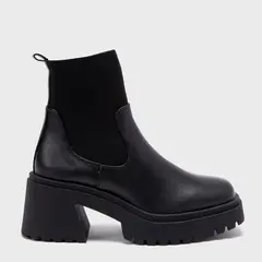 BASEMENT - Botas para Mujer con tacón Cuadrado Carre-J color Negro