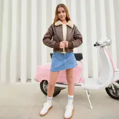 ELV - Chaqueta Niña Con cuello