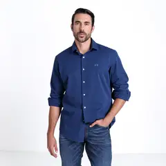 LA MARTINA - Camisa Hombre Manga larga Recto de Algodón