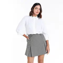 BASEMENT - Falda Mini Mujer de Cuadros