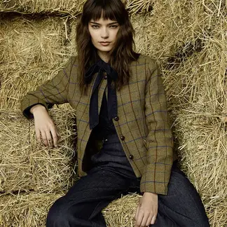 BASEMENT - Chaqueta Mujer de Cuadros