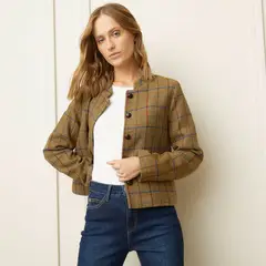 BASEMENT - Chaqueta Mujer de Cuadros