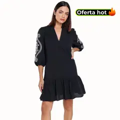 BASEMENT - Vestido Mujer Corto de Algodón