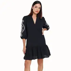 BASEMENT - Vestido Mujer Corto de Algodón