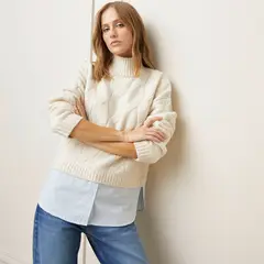 BASEMENT - Saco Mujer Tejido