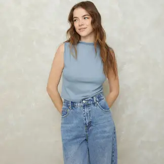 SYBILLA - Top esqueleto Mujer Sin mangas