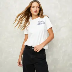 SYBILLA - Camiseta Mujer Manga corta de Algodón