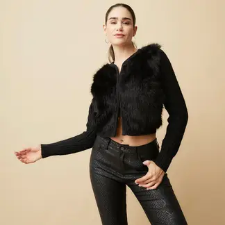 MOSSIMO - Saco Mujer Ovejera Crop