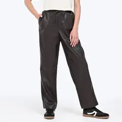 DENIMLAB - Pantalón Mujer Tiro medio Efecto cuero