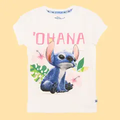 LILO & STITCH - Camiseta Niña con Estampado Manga corta Algodón
