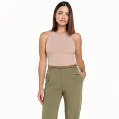 BASEMENT - Top esqueleto Mujer Sin mangas de Algodón