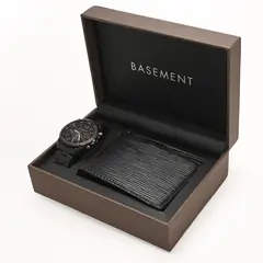 BASEMENT - Set Reloj y Billetera Para Hombre